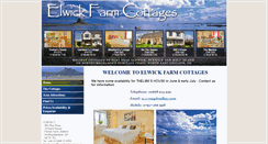 Desktop Screenshot of elwickcottages.co.uk